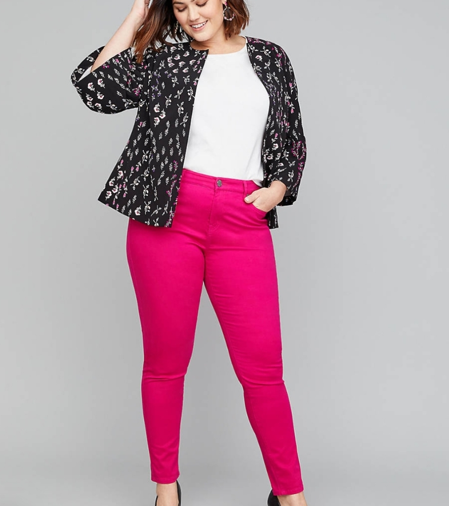 Sateen Skinny Ankle Pants